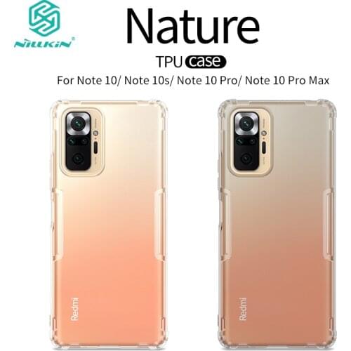 Nillkin Luxury Case For Redmi Note 10 Pro Transparent TPU Case For Note 10 4G Soft Silicon Cover For Note 10 Pro Max/Note 10s