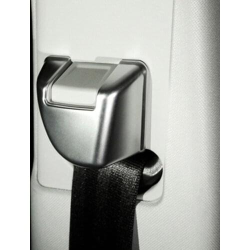 2pcs Chrome Safety Belt Button Cover Trim Sticker For Land Rover Range Rover Sport 2014-2019 Car Accessories