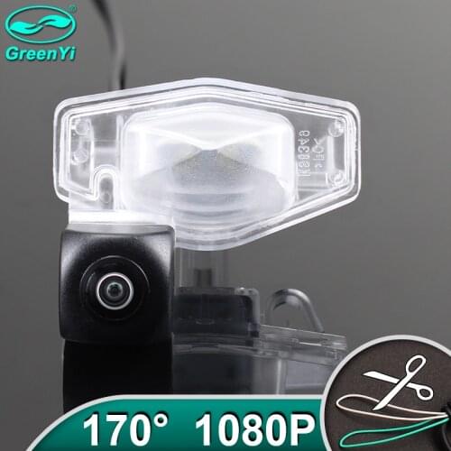 GreenYi HD AHD 1080P 170 Degree Fisheye Lens Vehicle Rear View Camera For Honda Vezel Elysion Odyssey JADE 2015 2016 2017 Car