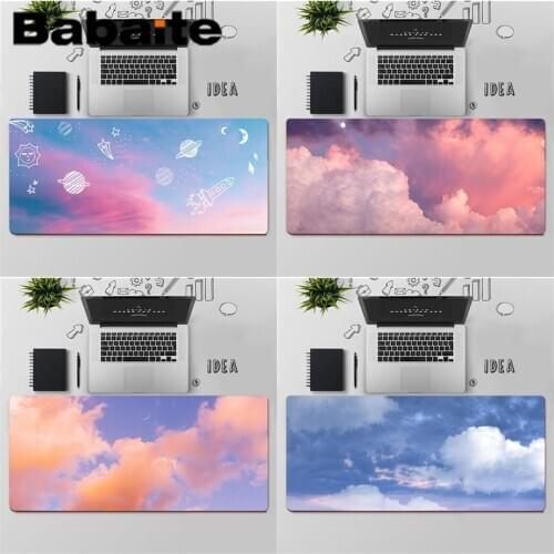 Babaite Top Quality Pink Clouds Sky Office Mice Gamer Soft Mouse Pad Free Shipping Large Mouse Pad Keyboards Mat