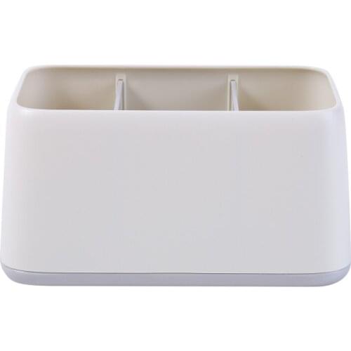 Multi-function Storage Box TV Air Conditioner Remote Control Organizer Practical Tissue Box Home Cosmetic Storage Box 3 Slot