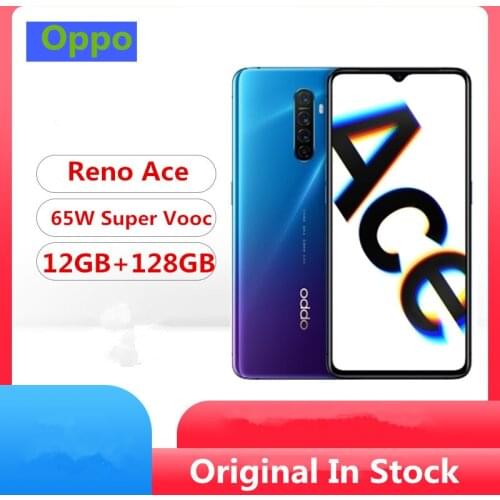 DHL Fast Delivery Oppo Reno Ace Cell Phone Snapdragon 855 Plus Android 9.0 6.5" 90HZ 12GB RAM 128GB ROM 48.0MP 65W Super VOOC