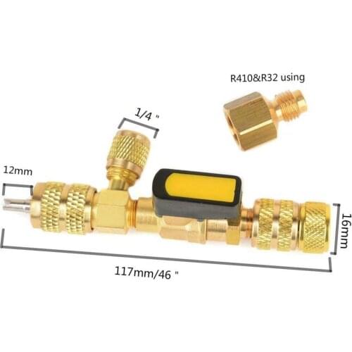 R410A R22 Dual Size SAE Port HVAC Valve Core Removal Installer Tool(No Gas Loss)