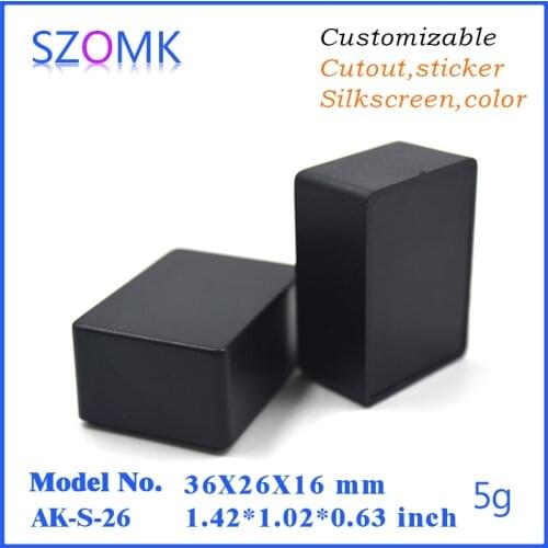 Szomk plastic enclosures for electronics (100 pcs) 36*26*16mm small junction box project case electronics enclosure box
