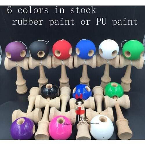 PU Paint/rubber paint TWB retail 5 hole factory outlets Boutique Traditional beech Kendama Ball tribute professional