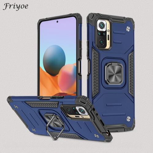 Back Cover For Xiaomi Redmi Note 9 9S 9T 10S Pro 4G 5G Ring Stand Car Holder Shockproof Case