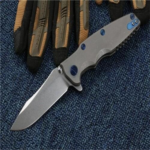 Folding knife ZT 0392 titanium alloy s35vn blade high hardness sharp Blade Tactical Folding Outdoor Camping Survival EDC tools