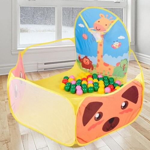Foldable Childrens Toys Tent For Ocean Balls Baby Play Ball Pool With Basket Outdoor Game Playhouse for Kids Children