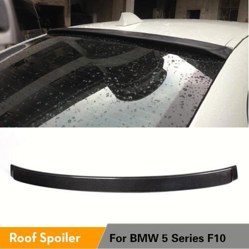 Carbon Fiber / FRP Rear Roof Spoiler Window Wing Lip For BMW 5 Series F10 520i 530i 535i M Sport M5 Sedan 4Door 2011 - 2017