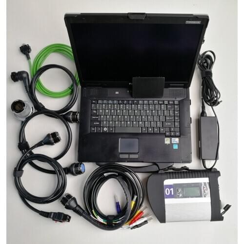 Super MB Star C4 SD C4 + Used laptop Computers CF-52 Toughbook + 360GB SSD with HHT Software for Auto Star Diagnosis
