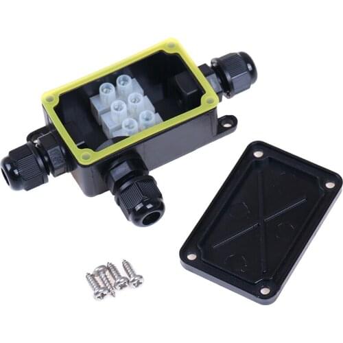 High Quality 3 Way Junction Box IP66 Outdoor Waterproof Electrical Cable Wire Connector Junction Box With Terminal 450V 1PC
