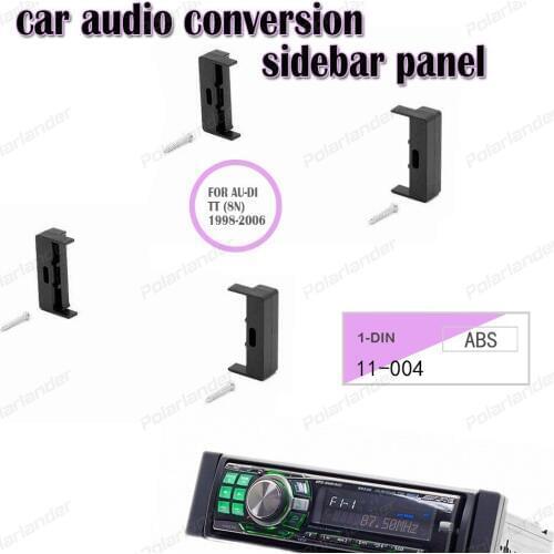 1-DIN CD conversion sidebar panel FOR AU-DI TT (8N) 1998-2006 ABS material original car interior colors black