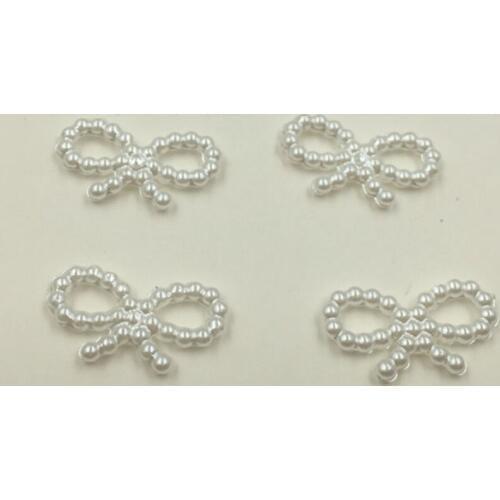 10*19MM 1000Pcs/Pack Bowknot Plastic Pearl Acrylic Jewelry Bead Jewellery Loose Beads