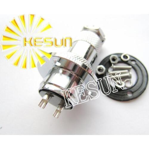 10pair GX20-2 GX20 2Pin With Flange Male & Female 20mm Wire Panel Connector DF20 M20 circular connector Socket Plug