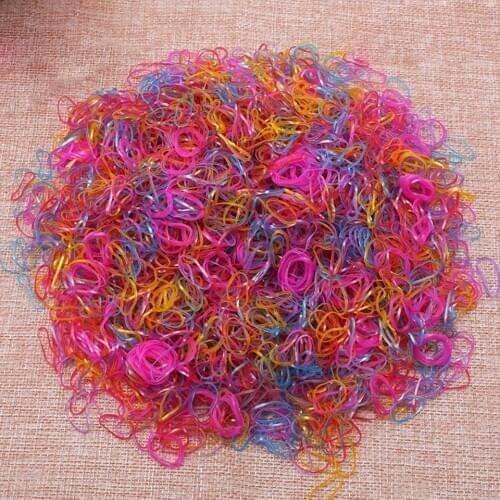 1000pcs/bag Child Baby Hair Holders Rubber Elastic Hair Bands Girls Hair Accessories