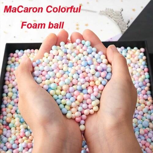 25g/bag Ma Caron Colorful Foam Ball Gift Box Slime Filled particles gifts surprise gift accessories 2021 Wedding Party Supplies