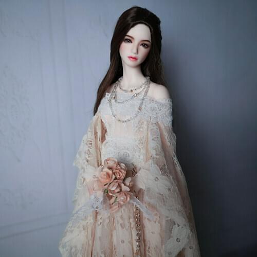 T02-X506 Blyth st Doll clothes 1/3 1/4 bjd 1/6 dolls Accessories One-neck lace dress black yellow white color 1pcs