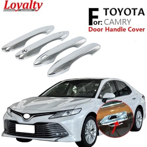 Loyalty for 2018 2019 2020 8th Toyata Camry Door Handle Cover Trim Molding ABS Chrome Auto Accessories Car Styling