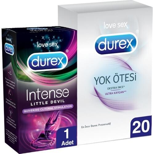 Durex No Beyond Ultra Slippery S + Little Devil Vibrating Ring