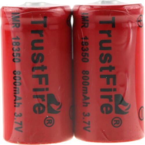 20pcs/lot TrustFire IMR 18350 3.7V 800mAh Rechargeable Lithium Battery Li-ion Batteries For E-cigarettes Flashlights