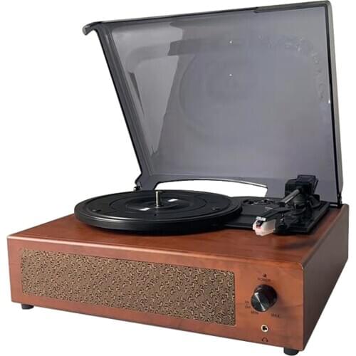2020 Newest Retro Record Player 33/45/78RPM Gramophone USB Turntable Disc Household Portable Gramophones Home Decorative Tool
