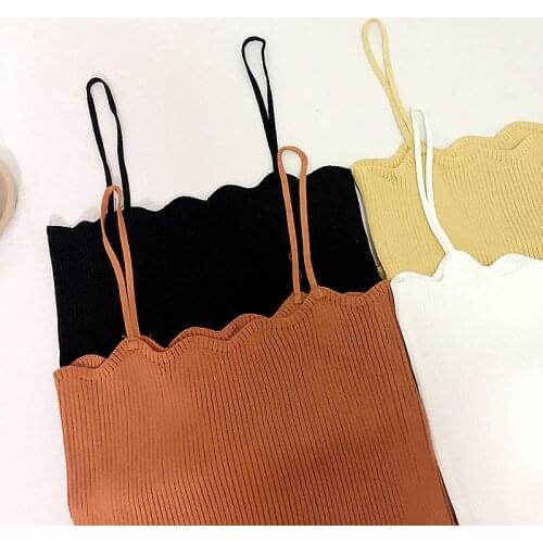 Spring and autumn solid color slim slim sweater sexy straps