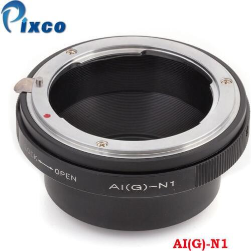 Pixco Ni(G)-N1 Built-In Iris Control Lens Adapter Suit For Nikon F Mount G Lens to Nikon 1 Camera
