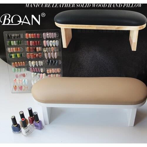 BQAN Nail Hand Pillow Nail Arm Rest Microfiber Leather Nail Art Accessories Nail Technician Use Hand Pillow Waterproof