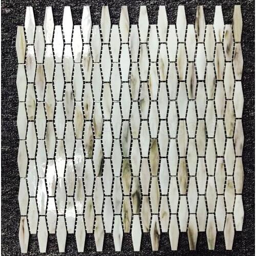 Beign mx hexagonal stained Glass Mosaic Tile For kitchen backsplash