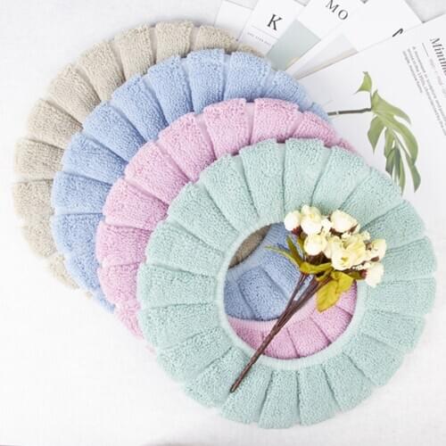 Bathroom Toilet Seat Closestool Washable Soft Warmer Mat Pad Cushion oilet seat bidet
