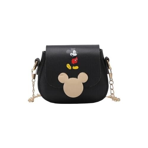 Disney mickey mouse pu messenger shoulder bag new bag female mini children coin purse fashion Mickey pattern chain bag