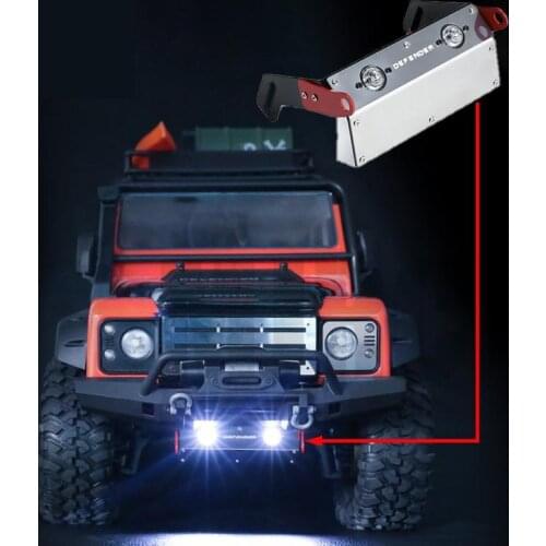 TRX-4 Bronco front bumper metal protection plate chassis armor light for 1/10 RC simulation climbing vehicle TRAXXAS TRX4 Defend