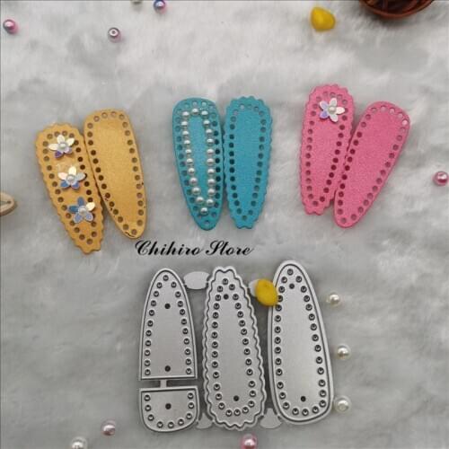 Hair clip Cutting Dies and Scrapbooking For Paper Making Crochet Embossing Stamps Frame Card Craft Die Set