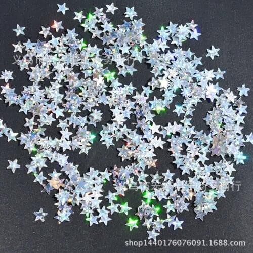 Stars/Laser sequins/Christmas/15 grams Sequins PVC Flat for DIY Card Making Craft Color Collection