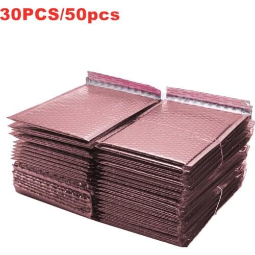 10/30/50Pcs Rose Gold Foam Envelope Self Seal Mailers Padded Shipping Envelopes With Bubble Mailing Bag Shipping Packages