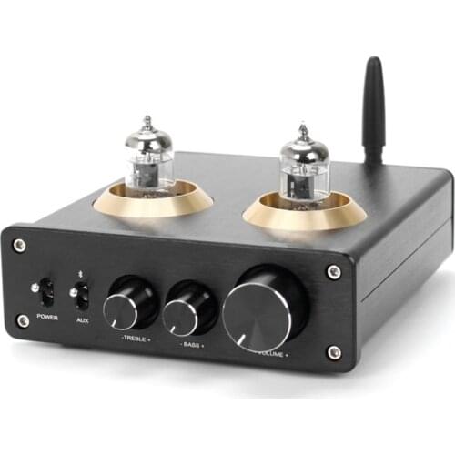 100W+100W APTX Bluetooth 5.0 TPA3116 Power Tube Amplifier 2.0 Channel 6J1 Vacuum Audio Stereo Equalizer QCC3008 Class D Amp