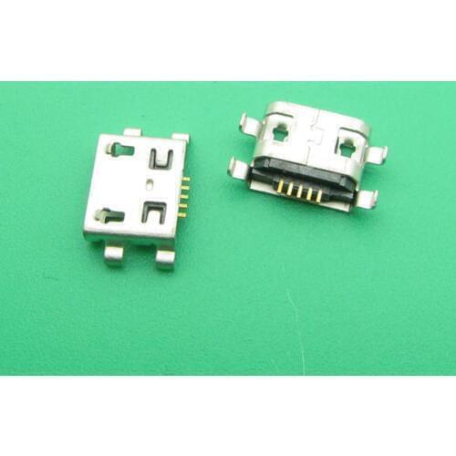 10X usb connector jack socket for Huawei G510 c8813 G520 Y300 T8951 C8650 U8661 for Alcatel One Touch OT-6030D A E OT6030 6030