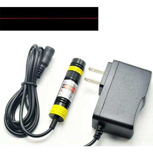 650nm 50mW Dot Red Laser Diode Module Mitsubishi Locator 16x68mm w/ 5V Adapter