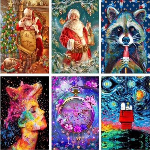 Diamond Painting Mosaic Art Home Hanging Painting Bedroom Wall Decoration DIY Diamond Cross Stitch Kit Full Round Drill Gifts
