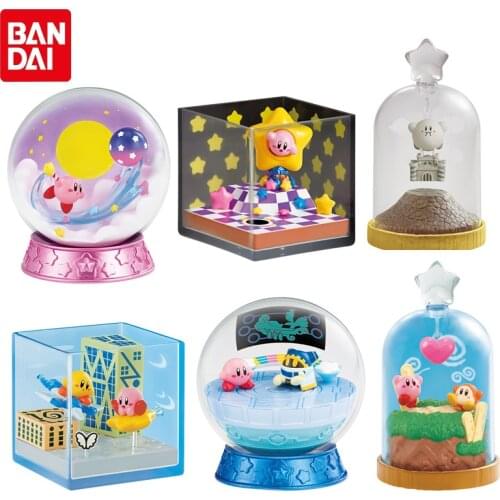 Bandai Genuine Gashapon Kirby In A Bottle 3 Game Selection Model Ornaments Kirby Anime Action Figure Toys Gifts For Children