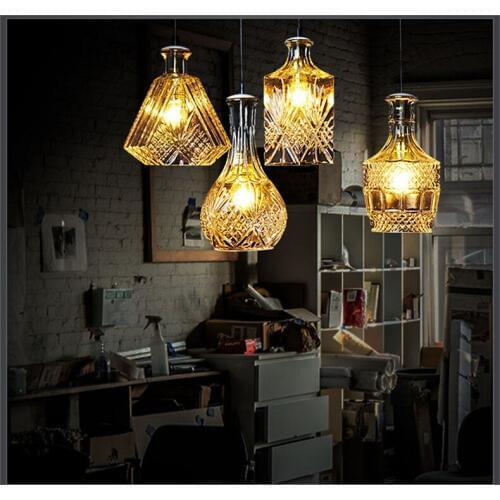 Bottles single head droplight of contemporary and contracted fashion personality guest dining room lamps and lanterns
