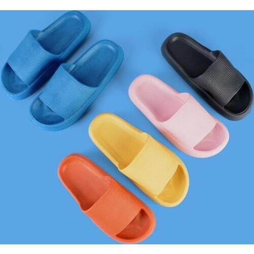 Dropshipping Quick-drying Thickened Non-slip Sandals Thick Sole House Slippers Bathroom Footwear Summer Beach Sandal Slipper