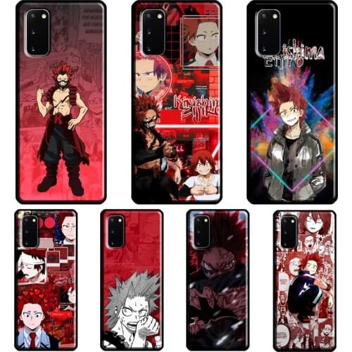 Eijiro Kirishima Hero Academia Case For Samsung Galaxy S21 Ultra S20 FE Note 20 Ultra Note 9 10 S8 S9 S10 Plus S10e Cover