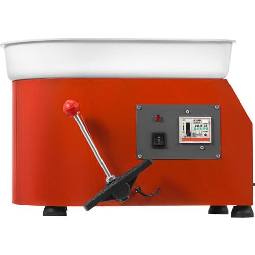Free ship Pottery Forming Machine 25cm Ceramic Pottery Wheel with Adjustable Feet Lever Pedal 350W Art Craft