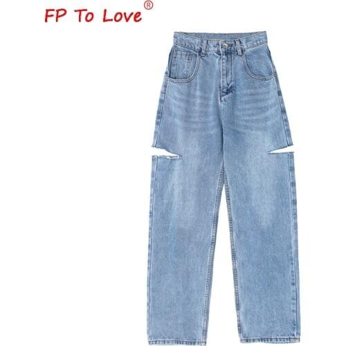 Женские рваные джинсы FP TO LOVE China At AliExpress