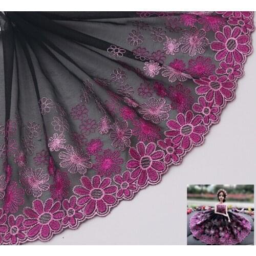 20Yards Guipure Lace Trim Embroidery Trimming Fabric Sewing Floral Patch For Dress