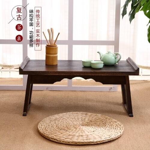 Time-Limit Chinese Low Tea Table Small wooden 80x44cm Living Room Side Table For Tea Coffee Antique Gongfu Tea Table