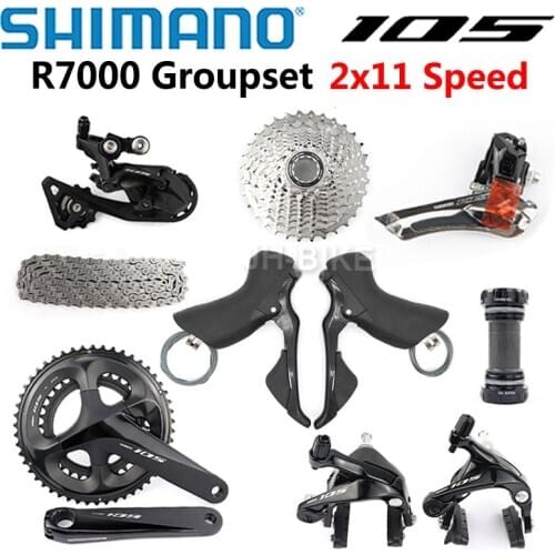 SHIMANO 105 R7000 Groupset 2x11 Speed Derailleurs Road Bicycle Kit 50-34T 52-36T 53-39T 170/172.5/175mm Upgrade From 5800