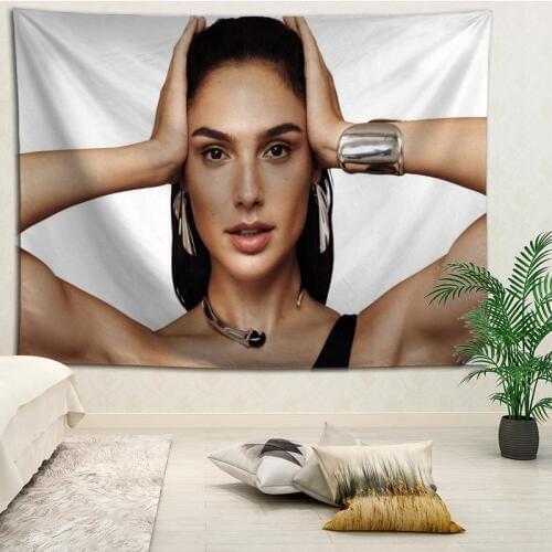 Hot Selling Custom Gal Gadot Wall Tapestry Home Decorations Wall Hanging Tapestries For Living Room Bedroom More size