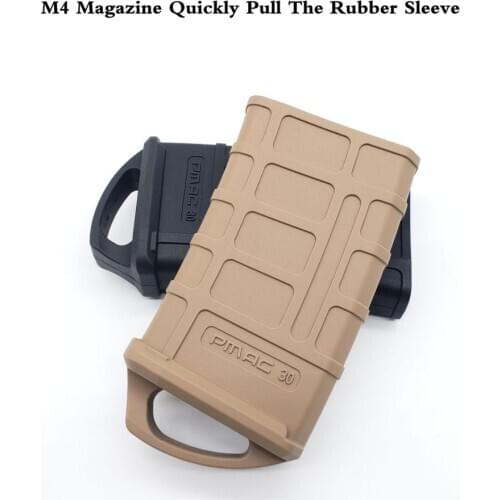 M4/M16 Fast Magazine Rubber Holster Hunting Tactical Rubber Pouch 5.56 NATO Mag Pouch Bag Water Gun Cartridge Accessories